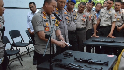 Sepekan Setelah Lebaran, Polresta Tangerang Gelar Lomba Bongkar-Pasang Senjata