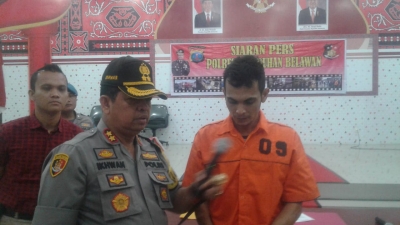 Satreskrim Polres Pelabuhan Belawan Amankan Pelaku Spesialis Pembobol ATM
