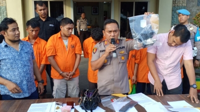 Polres Asahan Bekuk 7 Orang Bandit Jalanan, 5 di Tembak