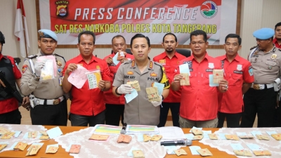 Dalam 2 Bulan, Polresta Tangerang Ringkus 58 Tersangka Kasus Narkoba