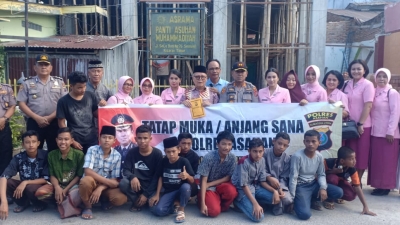 Kapolres Asahan Bakti Sosial ke Sejumlah Panti Jompo dan Panti Asuhan di Kota Kisaran
