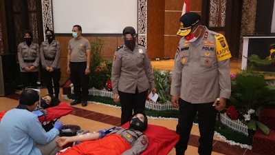 Hari Lahir Polwan Merah Putih Indonesia ke 72 Polda Sumut Gelar Donor Darah Bentuk Kepedulian Polri