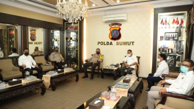 Kapolda Sumut, Sangat Bangga dan Harmonis Sanbut Kunjungan Kerja Pengurus PWI Sumut