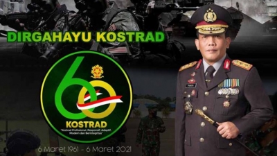 Keluarga Besar Polri Sumut dan Jajaran Sampaikan Ucapan Hut Kostrad Ke 60