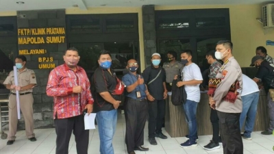 Wartawan Polda Sumut Suntikan Vaksin Untuk Sehat dan Terbebas Dari Penularan Wabah Covid 19