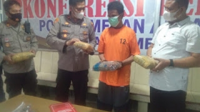 Polsek Medan Area Berhasil Ringkus Seorang Bandar Narkotika