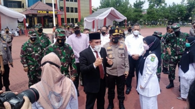 Polda Sumut Gelar Apel Kesiapan Vaksinator Tambahan Dalam Menangani Percepatan Target Vaksinasi
