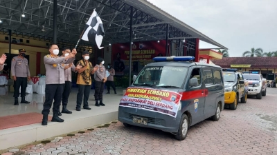 Polresta Deliserdang Salurkan Bantuan Sosial Sembako dari Kapolda Sumut
