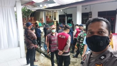 Personel Polsek Patumbak dan Satgas Lakukan Tindakan Preventif Sesuai Hukum, Bubarkan Pesta Pernikahan
