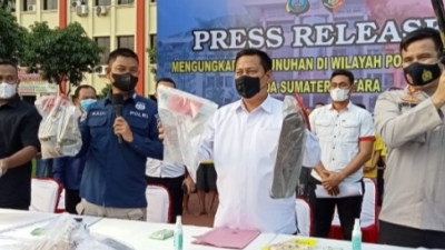 Ditreskrimum Polda Sumut Bersama Satreskrim Polres Binjai Tangkap Pembunuhan Sadis Penjaga Lahan