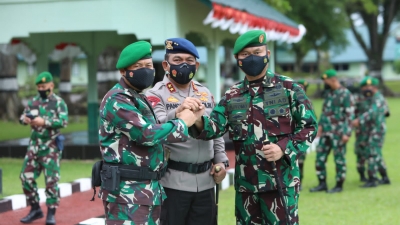 Kapolda Sumut Pimpin Upacara Tutup Pendidikan Integrasi TNI-Polri
