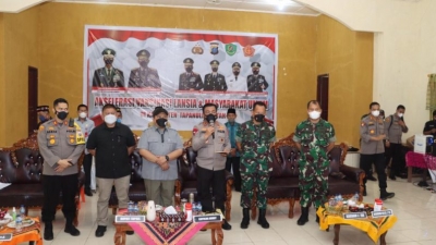 Polres Bersama Unsur  Forkopimda Capaian Target 70 persen Vaksinasi Dosis III. Kapolda Sumut Ucap Terima Kasih