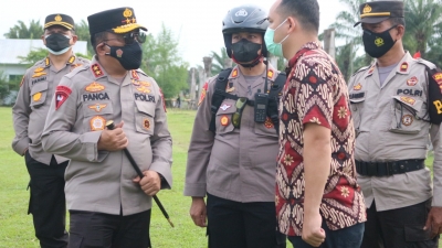 Kapolda Sumut, Lakukan Pengecekan Pasca Pilkades di Serdang Bedagai
