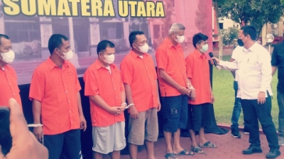 Kepolisian Daerah Sumatera Utara, Tetapkan ke-6 Tersangka Penambang Emas Ilegal Madina