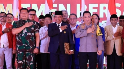 Kapolri dan Panglima TNI Deklarasi Damai Pemilu 2024 Menuju Visi Indonesia Emas 2045