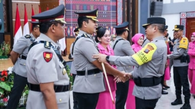 Kapolda Irjen Agung, Lantik Para Pejabat Utama dan Sejumlah Kapolres Jajaran Polda Sumut