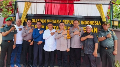 Kapolrestabes Medan, Kombes Pol Dr Teddy Jhon S. Marbun Resmikan Polsek Medan Tembung