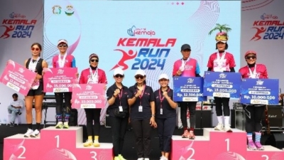 Bhayangkari Polda Sumut Borong Podium Juara Kemala Run