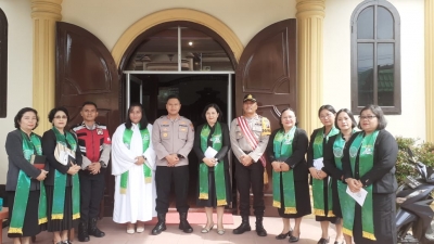 Polres Sibolga Laksanakan Minggu Kasih, di Gereja GPIB Jemaat SLOAM Sibolga