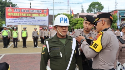 Polres Dairi Akan Gelar Operasi Toba 2024 Selama 14 Hari