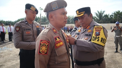 Polres Padang Lawas Melaksanakan Gelar Pasukan Operasi Patuh Toba 2024