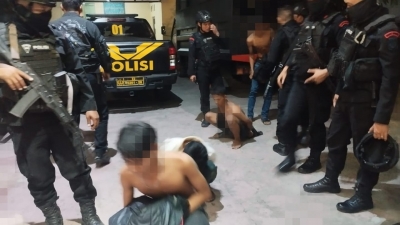 Brimob Polda Sumut Patroli Cipta Kondisi Kamtibmas di Wilkum Polsek Medan Tembung Amankan 4 Geng Motor