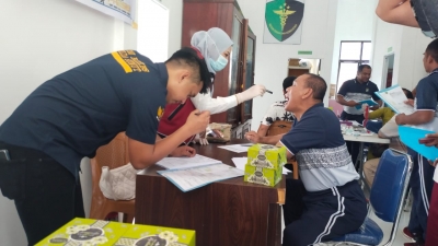 Pemeriksaan Kesehatan (Rikkes) Berkala Personil Polres Padang Lawas oleh Tim Bid Dokkes Polda Sumut