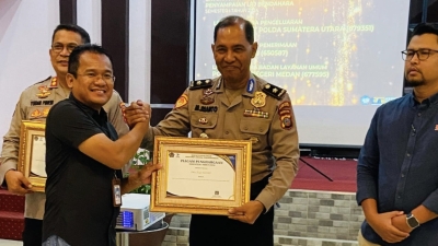 Polres Binjai Mendapatkan Piagam Penghargaan Award dari KPPN Medan