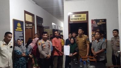 Polsek Sibolga Sambas Polres Sibolga, Selesaikan Kasus Tawuran Dengan Restorative Justice