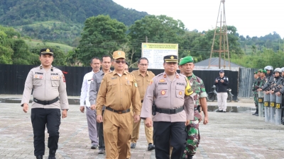 Polres Pakpak Bharat Melaksanakan Gelar  Apel Pasukan Operasi Kepolisian Mandiri Kewilayahan Mantap Praja Toba 2024