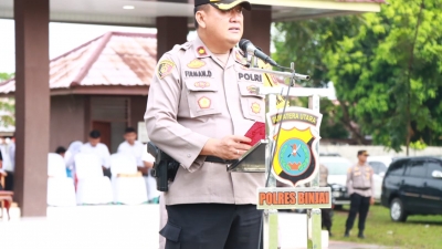 Polres Binjai Bersama Instansi Terkait Laksanakan Gelar Pasukan Operasi Mantap Praja Toba-2024