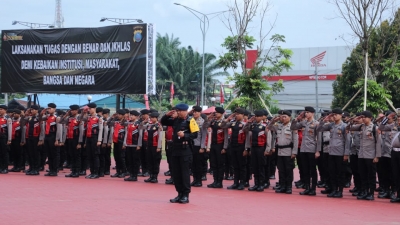 Apel Pengecekan Personel Ops Hatra Toba, Pastikan Kelancaran PON XXI 2024