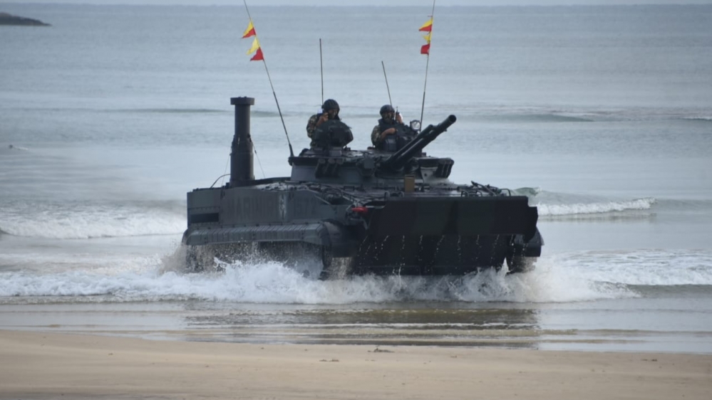 Satu Batalyon Tim Pendarat Korp Marinir Angkatan Laut Latihan Satuan Lanjutan II Aspek Laut (LSL II AL) Di Belitung
