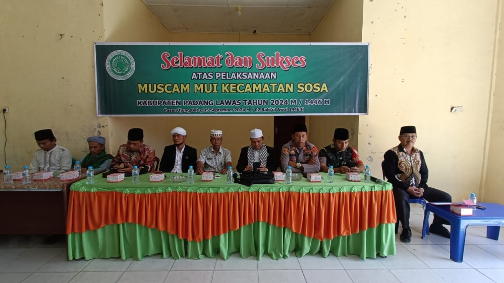 Kapolsek Sosa Menghadiri Musyawarah Kecamatan (Muscam) MUI 