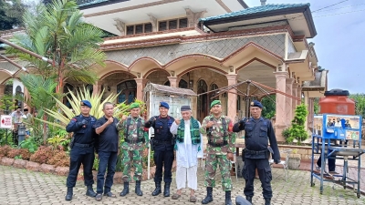 Personel Batalyon C Sat Brimob Polda Sumut dan TNI Gelar Patroli Gabungan
