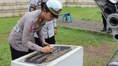 Knalpot Blong di Sulap Jadi Bentuk Cinta Tertib Berlalu Lintas.di Kota Tebing Tinggi