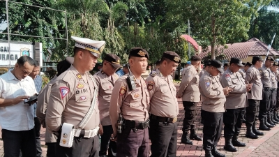 Polres langkat Siap Amankan Pelantikan Presiden dan Wakil Presiden RI Terpilih di Kabupaten Langkat 