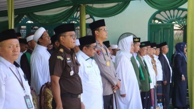 Hadiri Upacara Hari Santri Nasional, Ini Pesan Kapolres Langkat