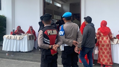 Kepolisian Sumatera Utara Amankan Kegiatan Kampanye di Grand Andaliman Hall Medan