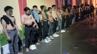Polresta Deliserdang Amankan 21 Lelaki Anggota Geng Motor