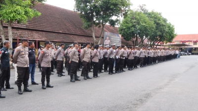 Polres Binjai Saat Masa Tenang Pilkada Serentak 2024, Siagakan 452 Personel