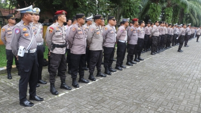 Polres Langkat Gelar PAM Tahapan Pleno Hitung Rekap Pilkada 2024 Hari ke 2 Tingkat KPUD Kabupaten Langkat