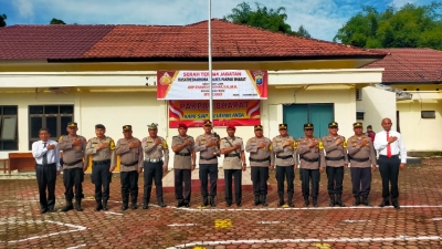 Sertijab Kasatres Narkoba Dipimpin Kapolres Pakpak Bharat, AKBP Oloan Siahaan