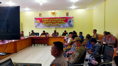 Polres Pakpak Bharat Gelar Rapat Koordinasi Lintas Sektoral Ops Lilin Toba 2024