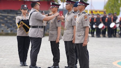 354 Bintara Polri Dilantik di SPN Hinai Polda Sumut, Kapolda Whisnu : Jaga Nama Baik Institusi Polri