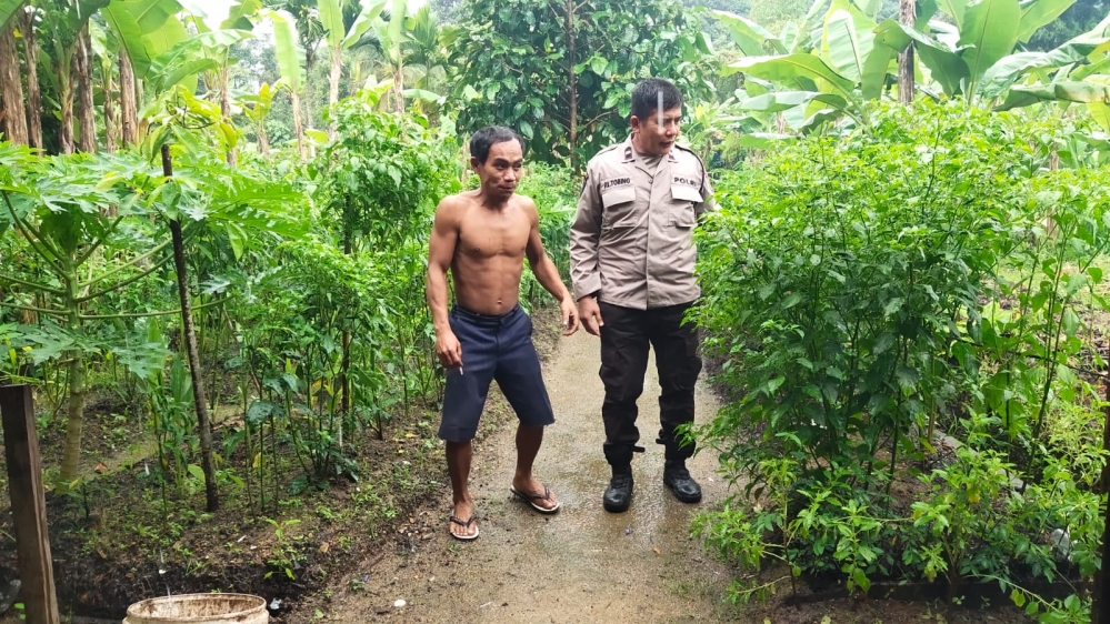 Personil Polres Sibolga, Ajak Warga Dukung Program Pemerintah