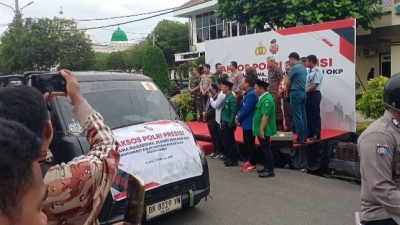 Kapolda Sumut, Pangdam I/BB, Kejatisu dan Ketua DPRD SU, Melepas 12.000 Paket Kepada BEM dan OKP Jelang Ramadhan