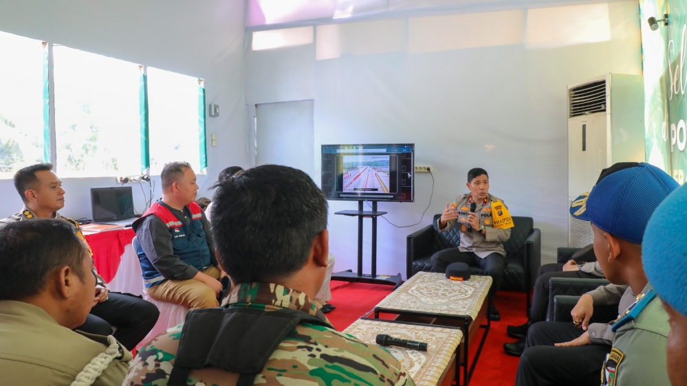 Wakapolda Sumut Tinjau Pos Pelayanan Pintu Tol Kisaran