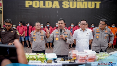 Ditresnarkoba Polda Sumut Ungkap 883 Kasus Tindak Pidana Narkotika Dalam Kurun Waktu 2 Bulan