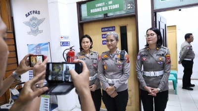Kasubditregident Ditlantas Polda Sumut Sidak Satpas Pelayanan SIM Polresta Deli Serdang